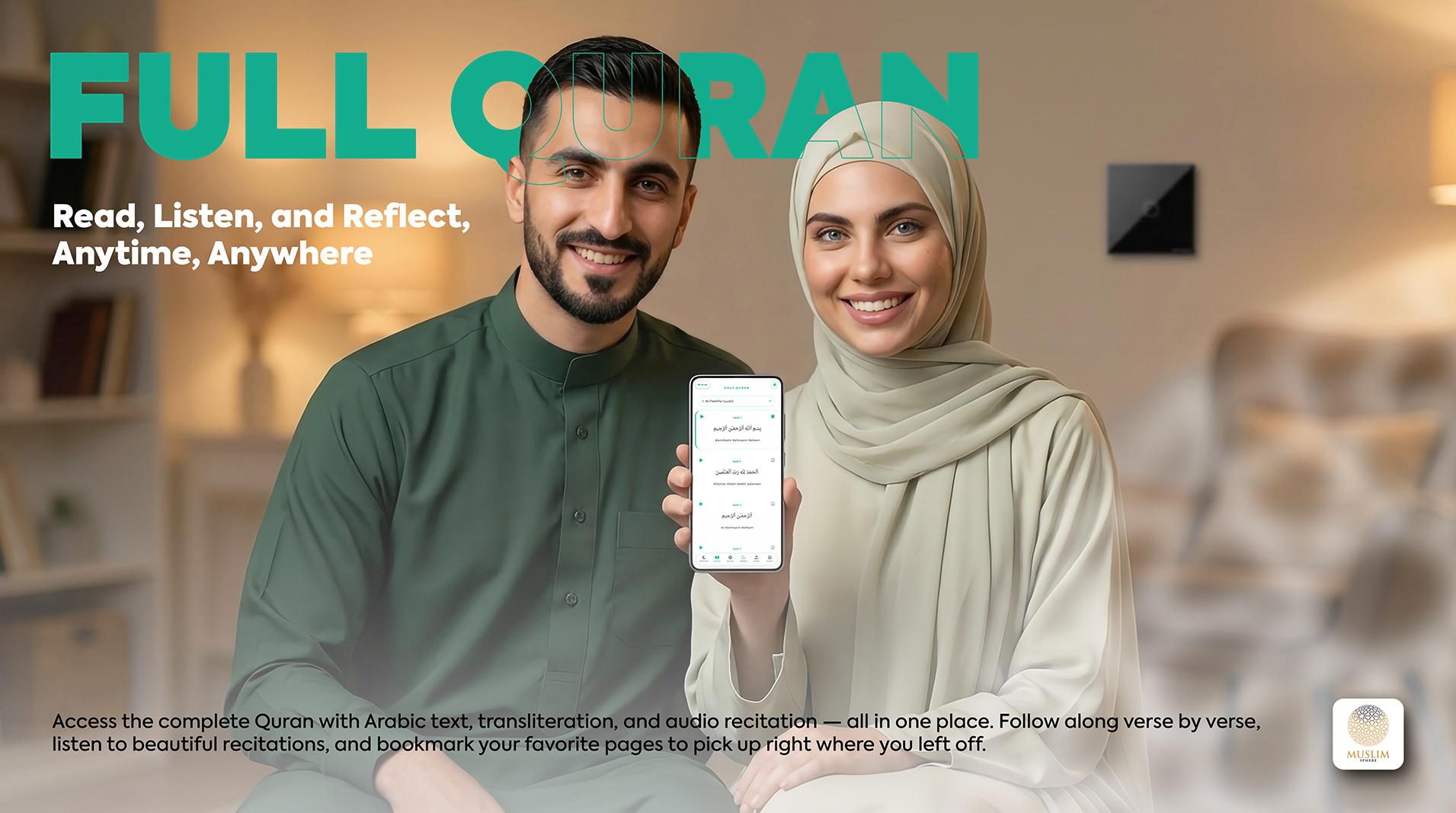 Muslim Sphere Full Quran with audio feature