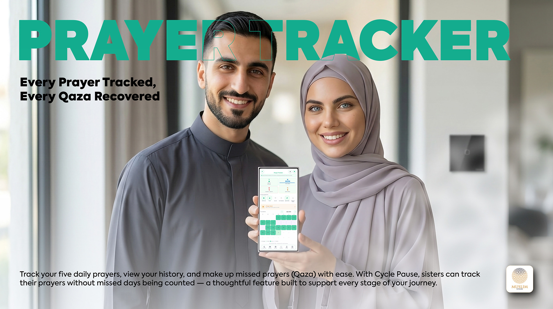 Muslim Sphere Prayer Tracker feature