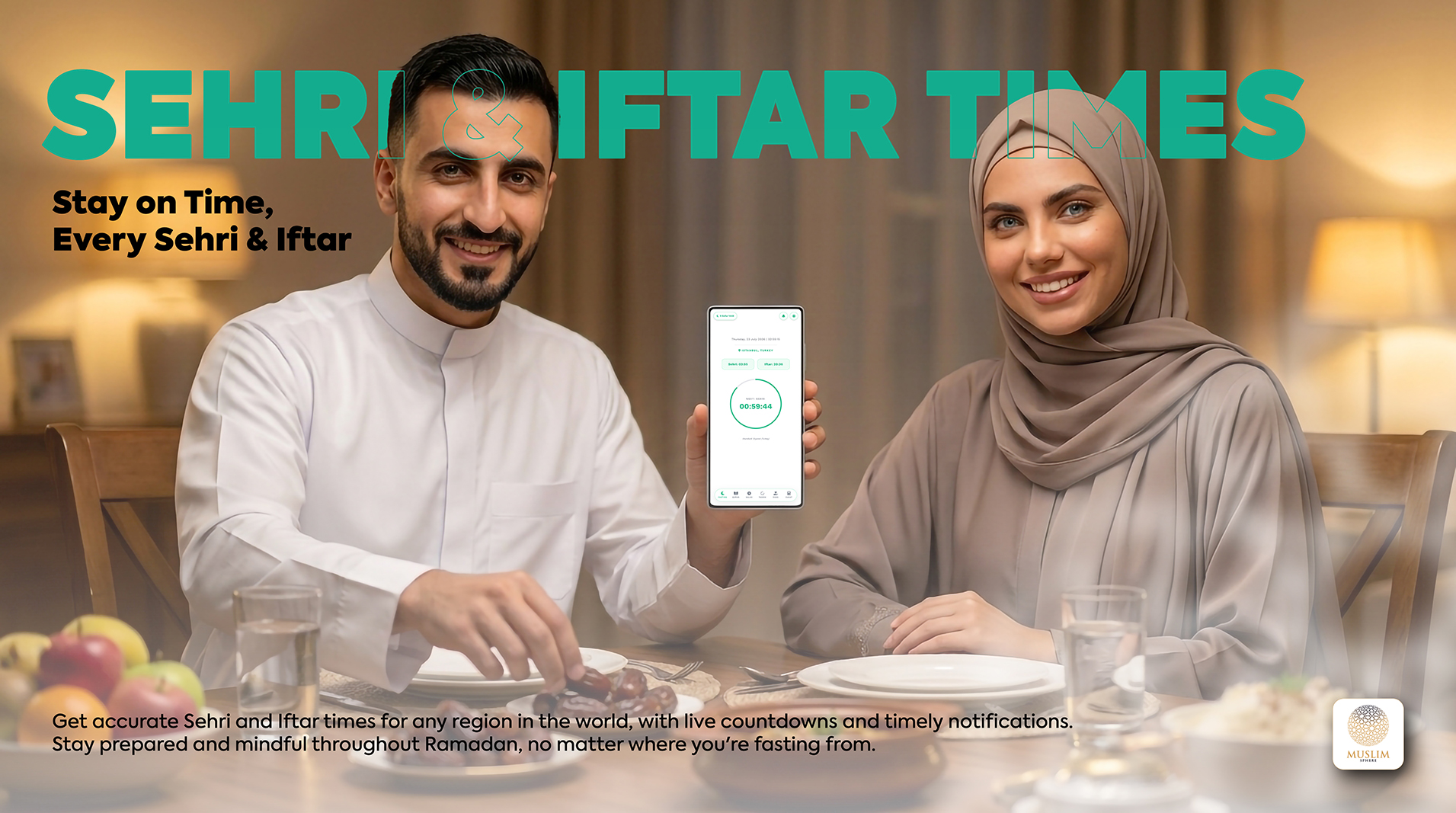 Muslim Sphere Sehri and Iftar Times feature
